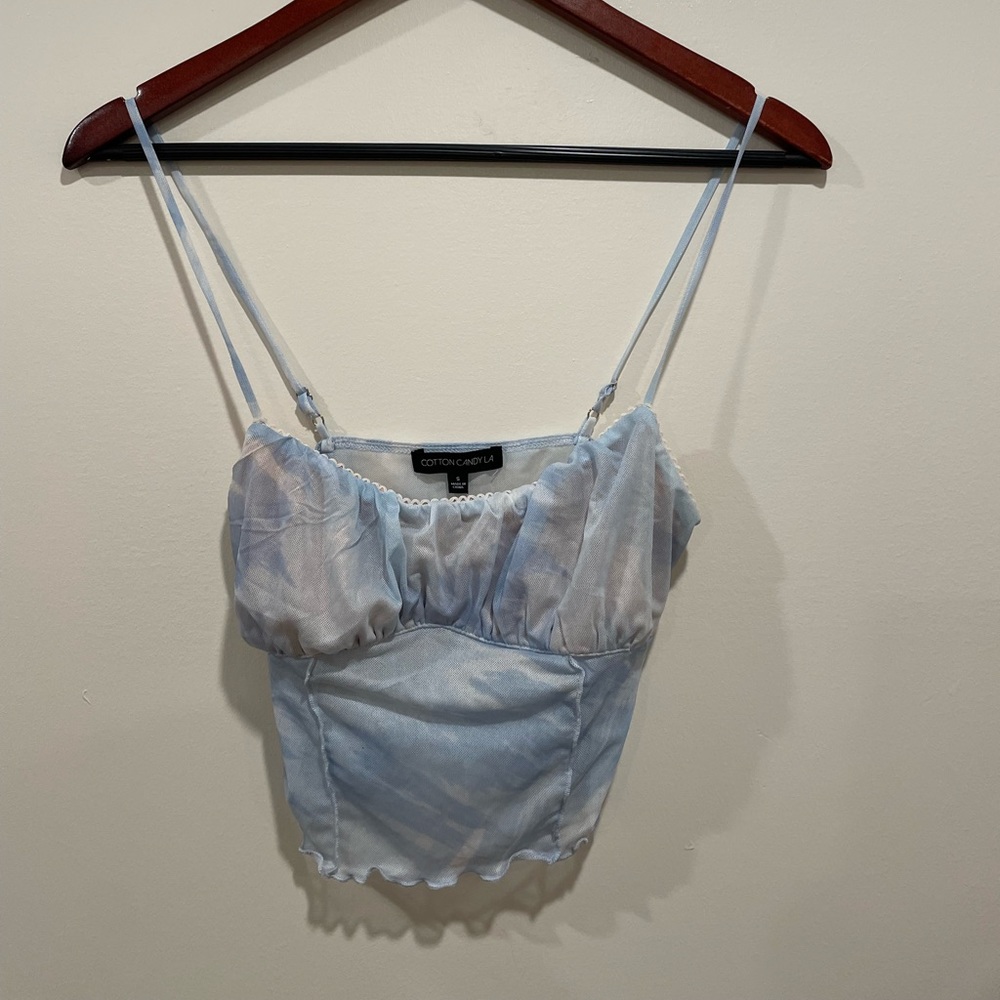 Cotton Candy LA crop tank